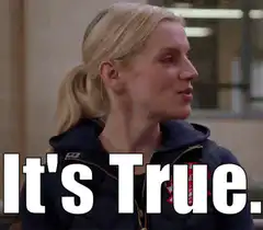 It's True. blonde woman