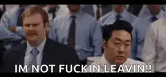 Leonardo DiCaprio I'm Not Fuckin Leavin