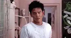 John Cho confused then smiles