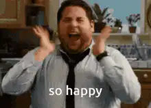Jonah Hill so happy