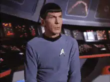 Spock looking confused