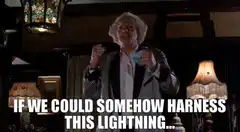 Doc Brown harnesses lightning