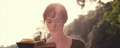 Elizabeth Bennet reading a book