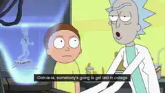 Rick and Morty Ooh-la-la college