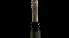 Champagne cork popping