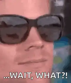 Wait, What?! Guy Takes Off Sunglasses