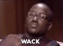 Wack man with glasses