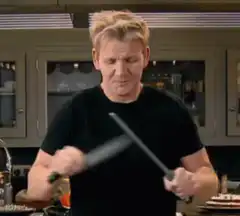 Gordon Ramsay sharpening knife