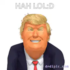 Donald Trump laughing HAH LOL:D