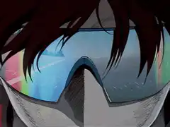 anime character with reflective goggles
