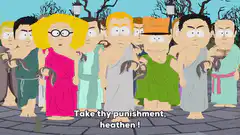 South Park mob with rats