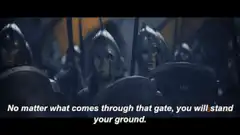 Gandalf stands his ground