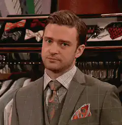 Justin Timberlake serious look