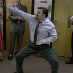 Dwight Schrute doing the Macarena
