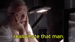 Old man says I really hate that man