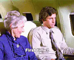 First time? airplane seat