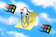 Clippy with Windows logos
