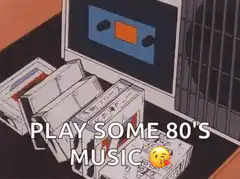 Hand picking 80s cassette tapes