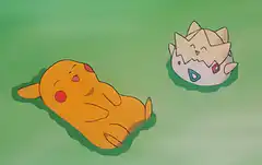 Pikachu and Pichu sleeping peacefully