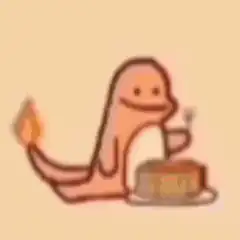 Salamander eating cake