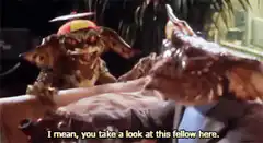 Gremlins firing guns at each other