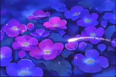 sparkling purple flowers