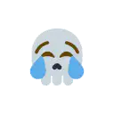 Crying skull emoji