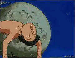 Buddha floating in space
