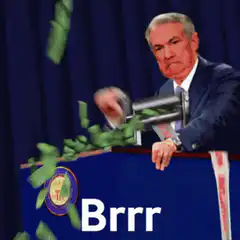 Jerome Powell printing money Brrr