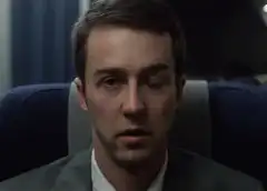 Edward Norton tired on plane
