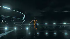 Tron Legacy light cycle hologram