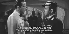 I'm shocked, SHOCKED to find gambling