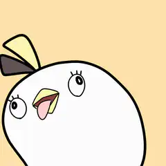 cartoon bird head looking up