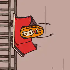 Bitcoin character on skateboard