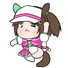 Chibi horse girl dancing