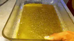 Serving a slice of baked dish