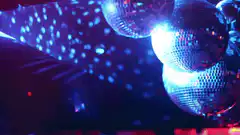 disco balls flashing lights