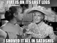 Two Women Talking Fiat Satoshis