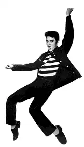Elvis Presley dancing