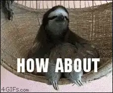 Sloth in hammock says how about no