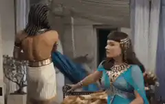 Cleopatra and Marc Antony scene