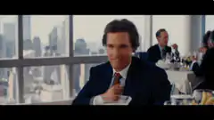 Gordon Gekko eating soup