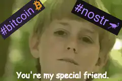 You're my special friend Bitcoin Nostr