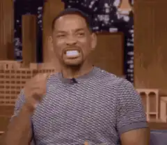 Will Smith clapping and laughing