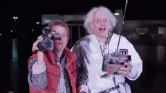 Doc and Marty escape in flames