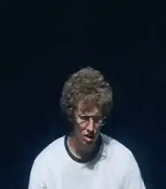 Andy Samberg Vote For Peter facepalm