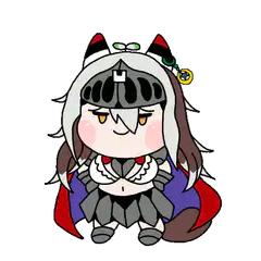 chibi knight with cat ears