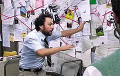 Charlie Day explaining the conspiracy