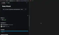 Relay Wizard installation on terminal