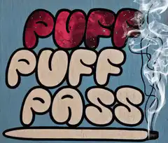 Puff Puff Pass animated text